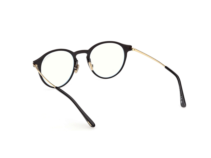 Tom Ford FT6088-B Brillestel (Form: Rund - Farve: Sort)