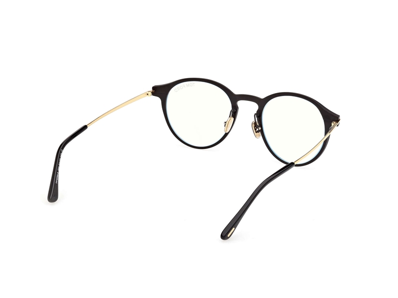 Tom Ford FT6088-B Brillestel (Form: Rund - Farve: Sort)