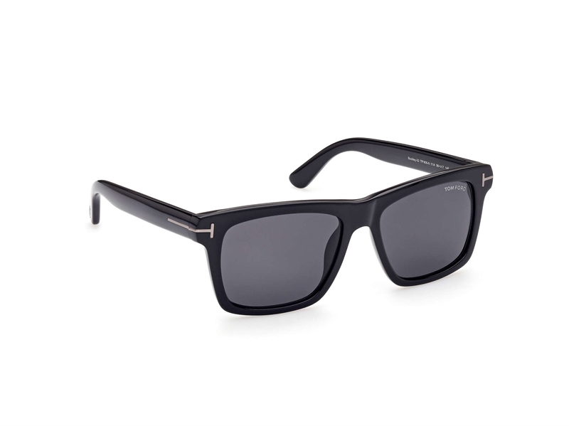 Tom Ford FT0906-N Solbrille (Form: Firkantet - Farve: Sort)