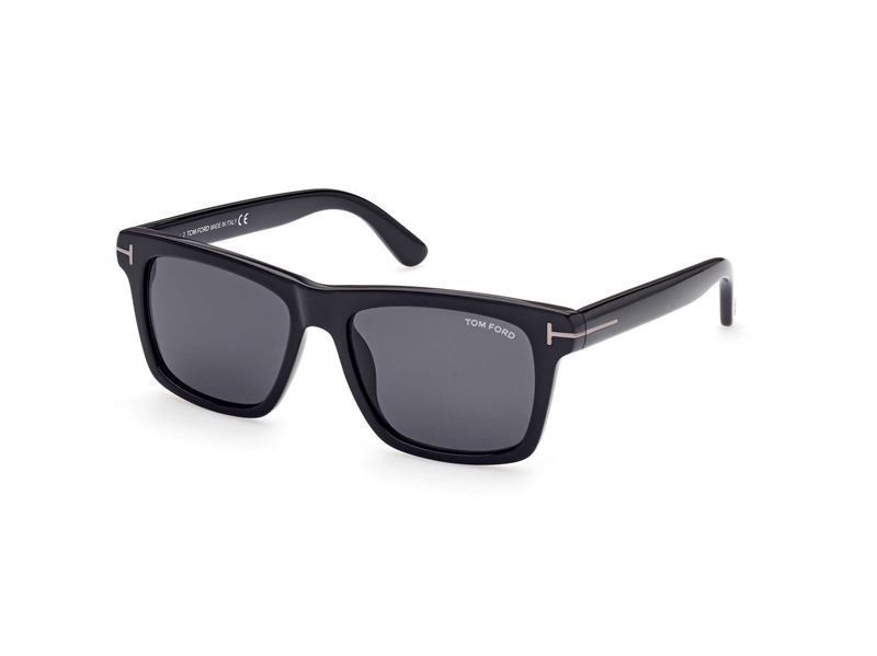 Tom Ford FT0906-N Solbrille (Form: Firkantet - Farve: Sort)