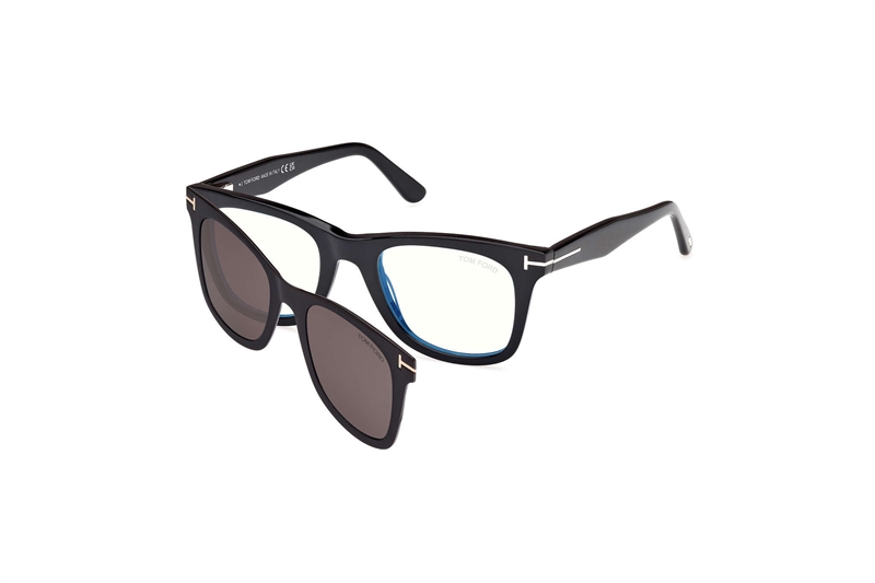 Tom Ford FT5970-B Brillestel (Form: Firkantet - Farve: Sort)