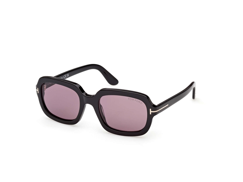 TOM FORD FT1342 Solbrille (Form: Firkantet - Farve: Sort)