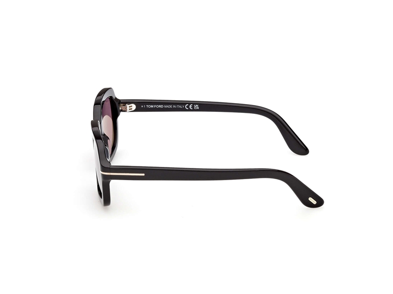 TOM FORD FT1342 Solbrille (Form: Firkantet - Farve: Sort)