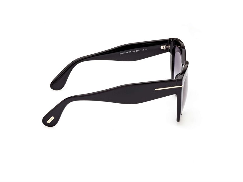 Tom Ford FT0939 Solbrille (Form: Firkantet - Farve: Sort)