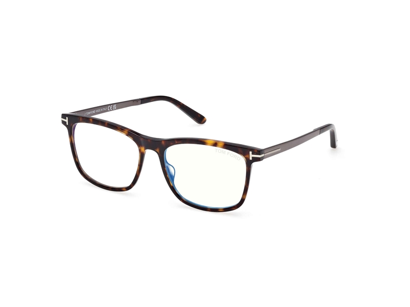 Tom Ford FT6038-B Brillestel (Form: Firkantet - Farve: Havana)