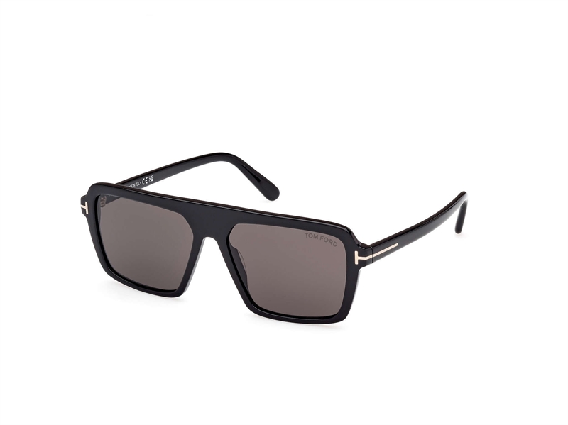 Tom Ford FT1176 Solbrille (Form: Pilot - Farve: Sort)