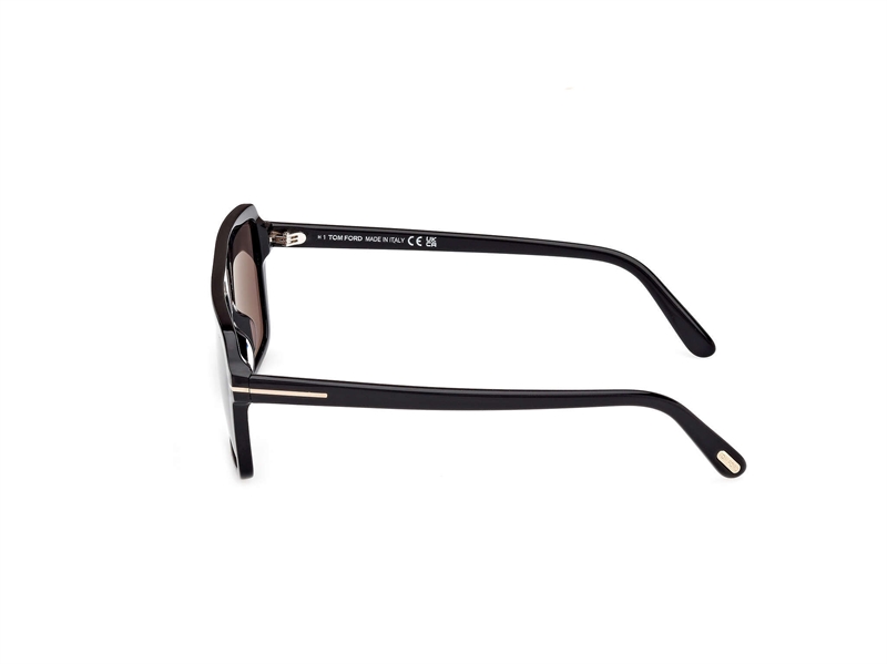 Tom Ford FT1176 Solbrille (Form: Pilot - Farve: Sort)