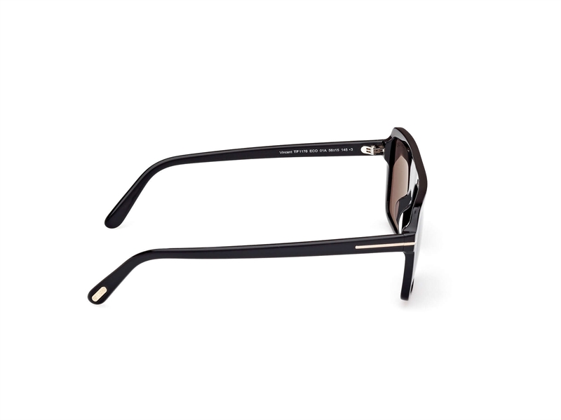 Tom Ford FT1176 Solbrille (Form: Pilot - Farve: Sort)