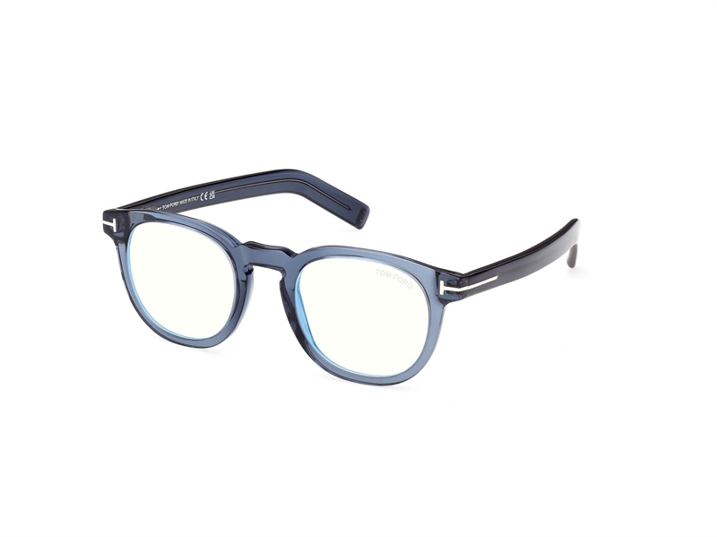 Tom Ford FT5629-B Brillestel (Form: Oval - Farve: Blå)