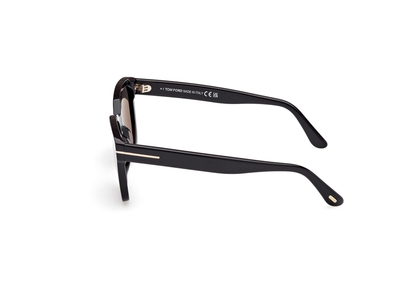 Tom Ford FT1216 Solbrille (Form: Firkantet - Farve: Sort)