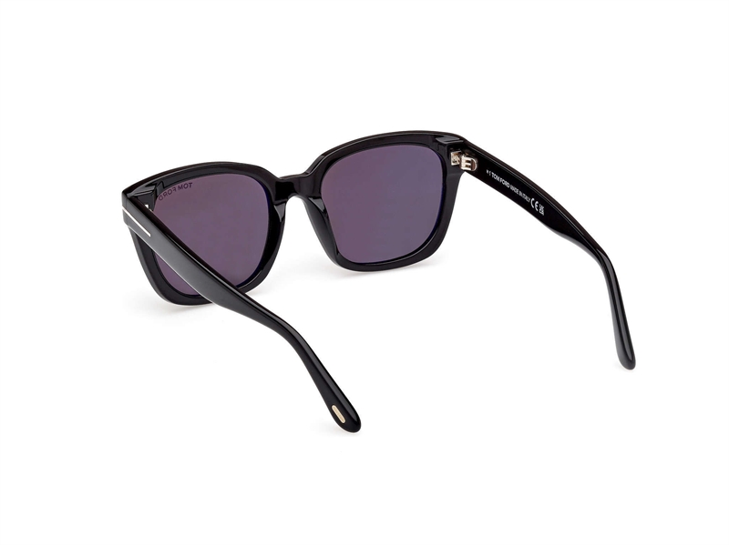 Tom Ford FT1216 Solbrille (Form: Firkantet - Farve: Sort)