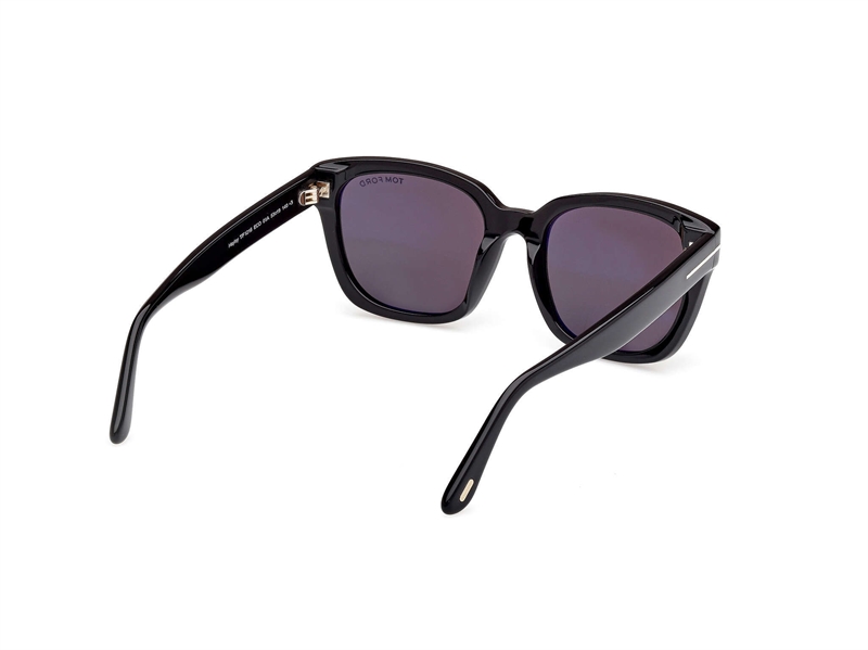 Tom Ford FT1216 Solbrille (Form: Firkantet - Farve: Sort)