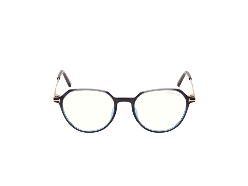 Tom Ford FT5875-B Brillestel (Form: Rund - Farve: Grå)