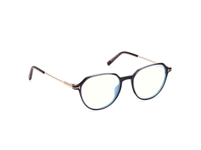 Tom Ford FT5875-B Brillestel (Form: Rund - Farve: Grå)