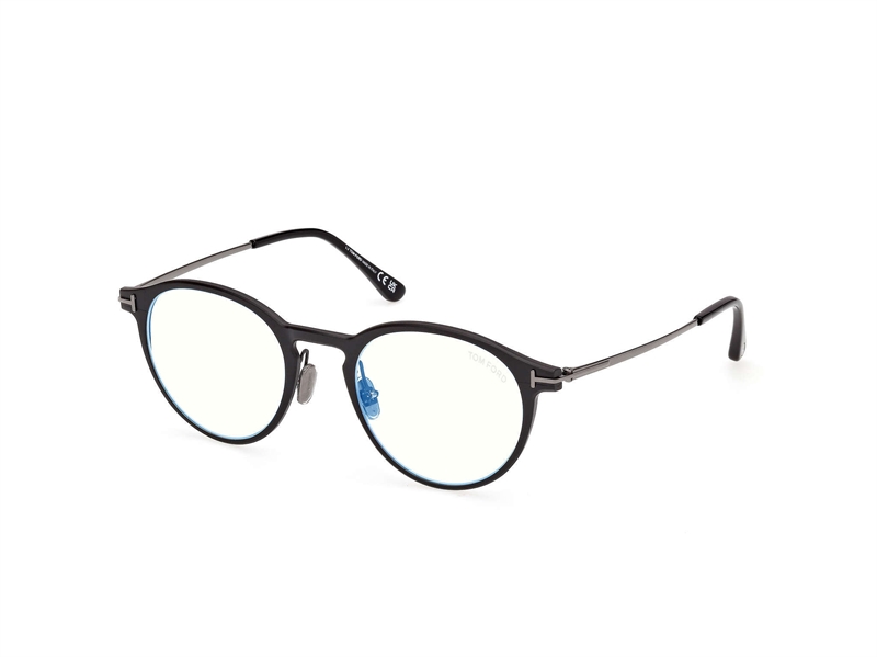 Tom Ford FT6088-B Brillestel (Form: Rund - Farve: Sort)
