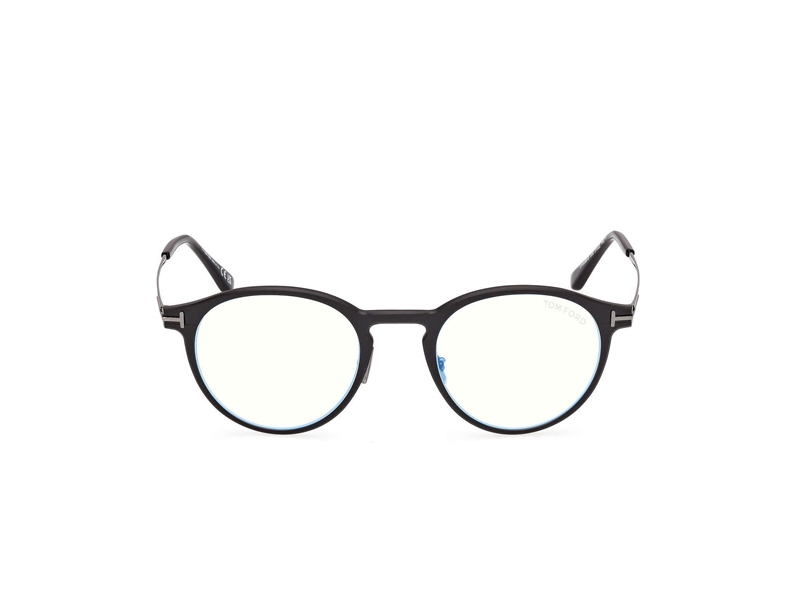 Tom Ford FT6088-B Brillestel (Form: Rund - Farve: Sort)