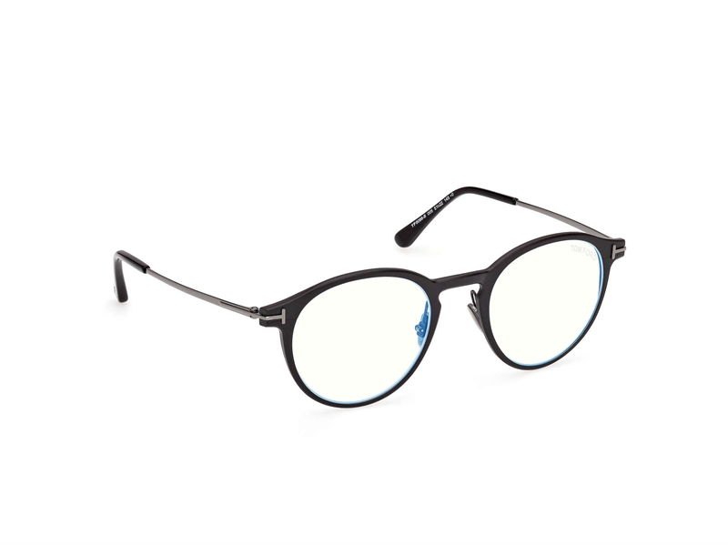 Tom Ford FT6088-B Brillestel (Form: Rund - Farve: Sort)