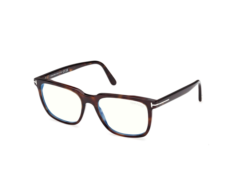 Tom Ford FT6080-B Brillestel (Form: Firkantet - Farve: Havana)