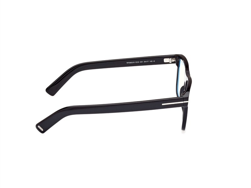 Tom Ford FT5902-B Brillestel (Form: Firkantet - Farve: Sort)