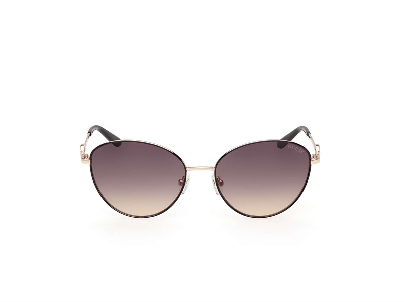GUESS GU00284 Solbrille (Form: Rund - Farve: Sort)