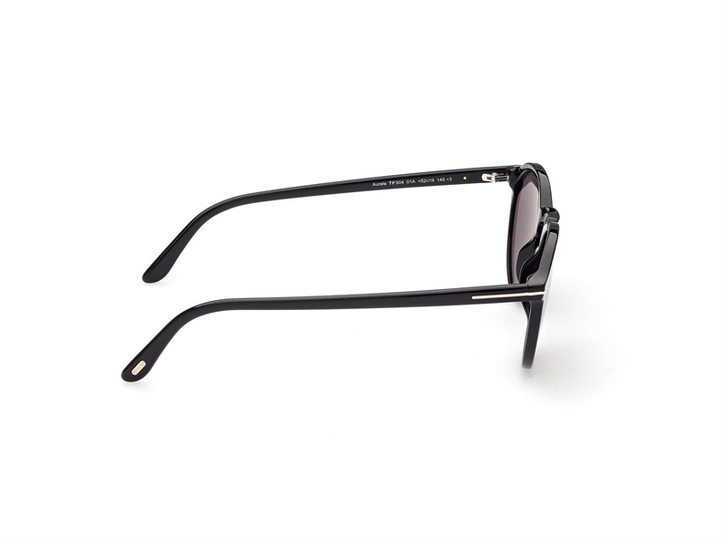 Tom Ford FT0904 Solbrille (Form: Rund - Farve: Sort)
