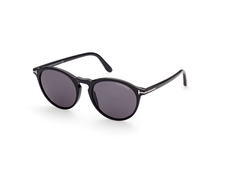 Tom Ford FT0904 Solbrille (Form: Rund - Farve: Sort)