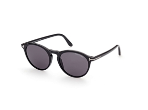 Tom Ford FT0904 Solbrille (Form: Rund - Farve: Sort)