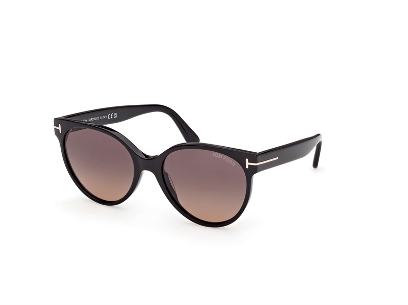 Tom Ford FT1311 Solbrille (Form: Rund - Farve: Sort)