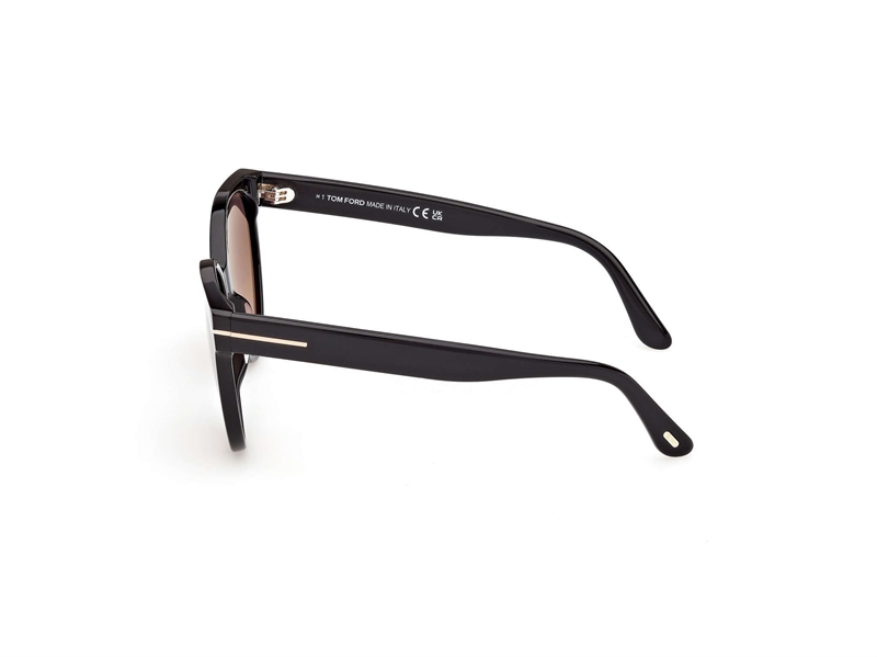 Tom Ford FT1311 Solbrille (Form: Rund - Farve: Sort)