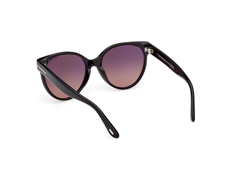 Tom Ford FT1311 Solbrille (Form: Rund - Farve: Sort)