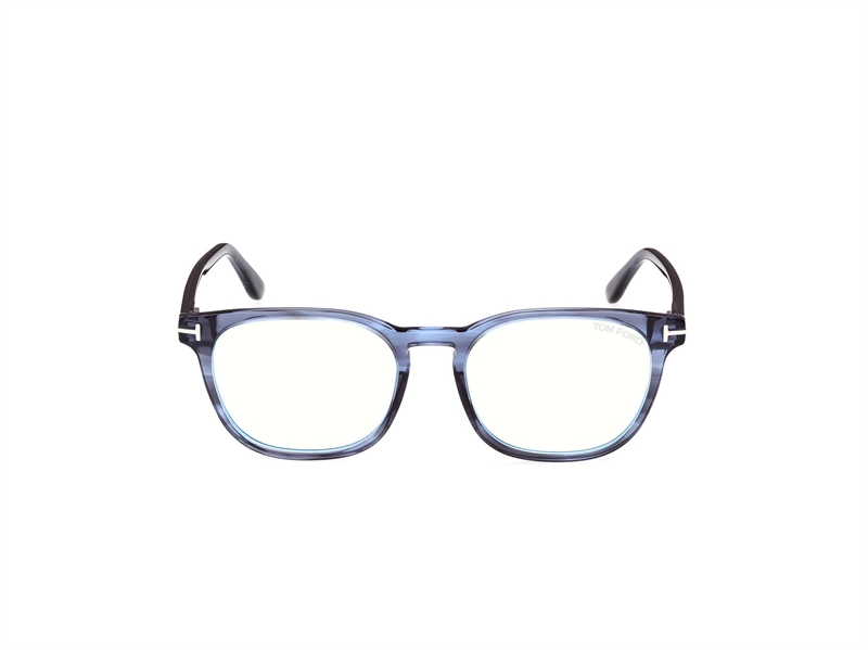 Tom Ford FT5868-B Brillestel (Form: Firkantet - Farve: Blå)