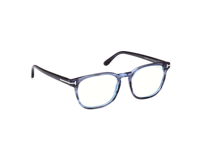 Tom Ford FT5868-B Brillestel (Form: Firkantet - Farve: Blå)