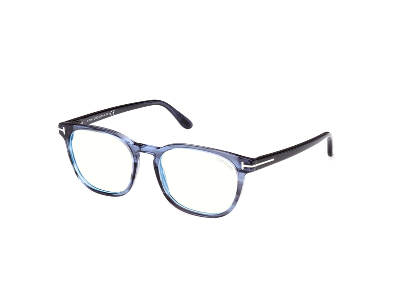 Tom Ford FT5868-B Brillestel (Form: Firkantet - Farve: Blå)