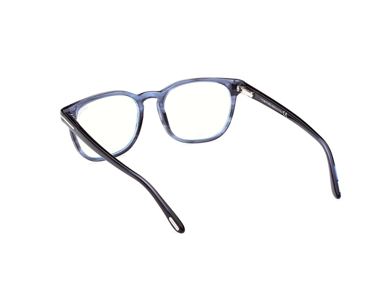 Tom Ford FT5868-B Brillestel (Form: Firkantet - Farve: Blå)