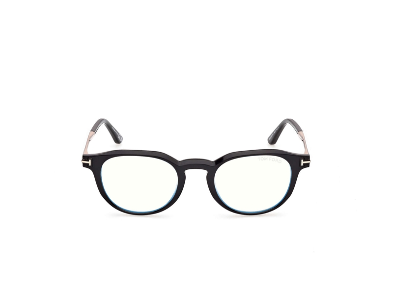 TOM FORD FT6125-B Brillestel (Form: Rund - Farve: Sort)