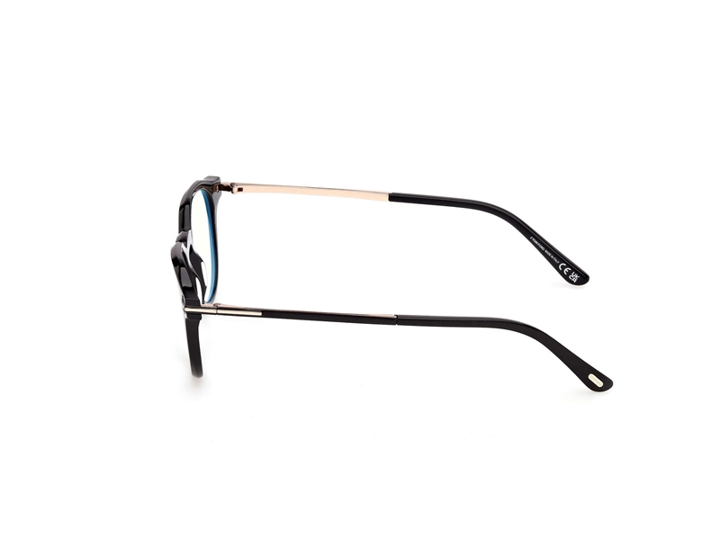 TOM FORD FT6125-B Brillestel (Form: Rund - Farve: Sort)
