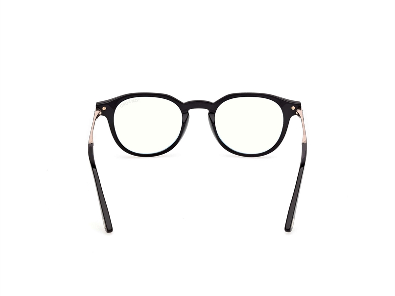 TOM FORD FT6125-B Brillestel (Form: Rund - Farve: Sort)