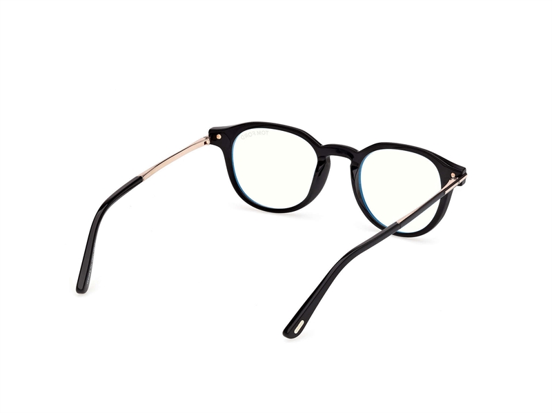 TOM FORD FT6125-B Brillestel (Form: Rund - Farve: Sort)