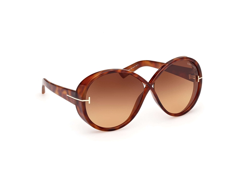 Tom Ford FT1116 Solbrille (Form: Rund - Farve: Brun)