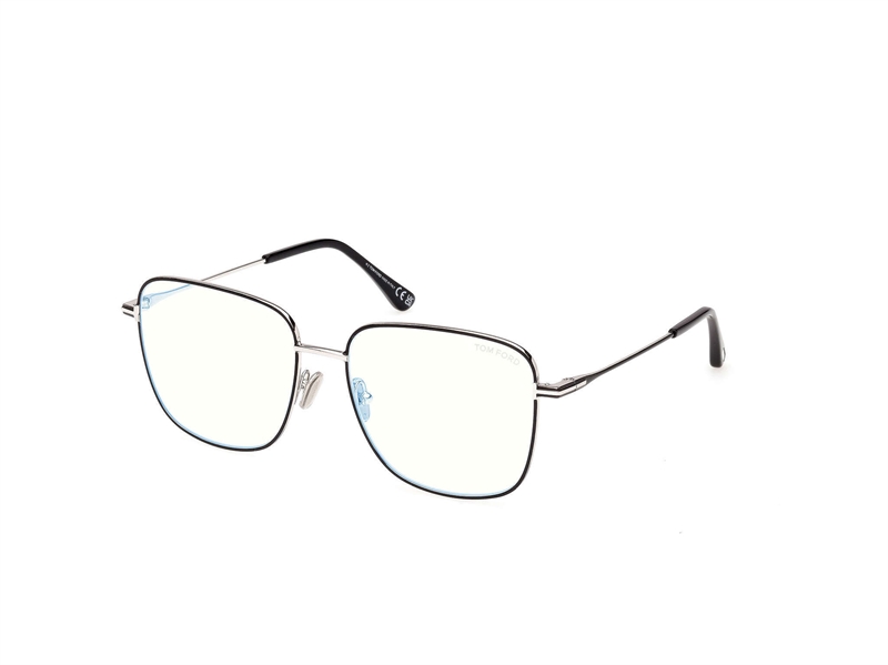 TOM FORD FT6136-B Brillestel (Form: Firkantet - Farve: Sort)