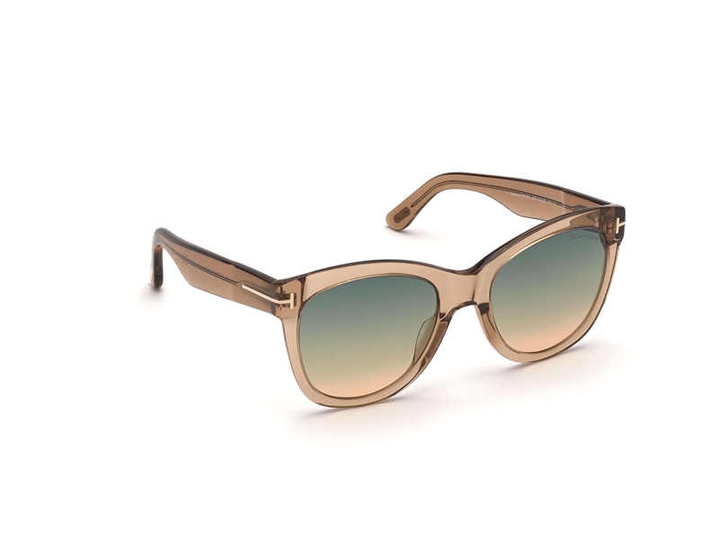 Tom Ford FT0870 Solbrille (Form: Cat Eye - Farve: Brun)