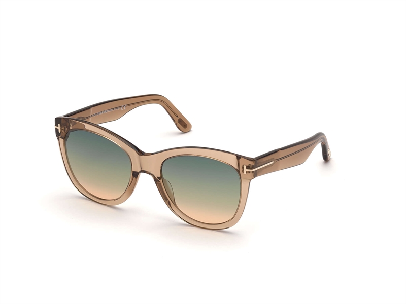 Tom Ford FT0870 Solbrille (Form: Cat Eye - Farve: Brun)