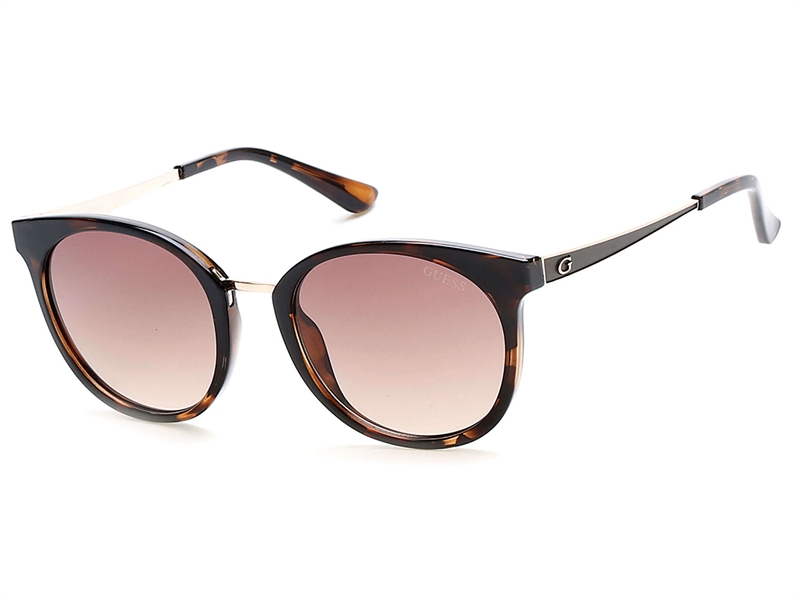 Guess GU7459 Solbrille (Form: Rund - Farve: Havana)
