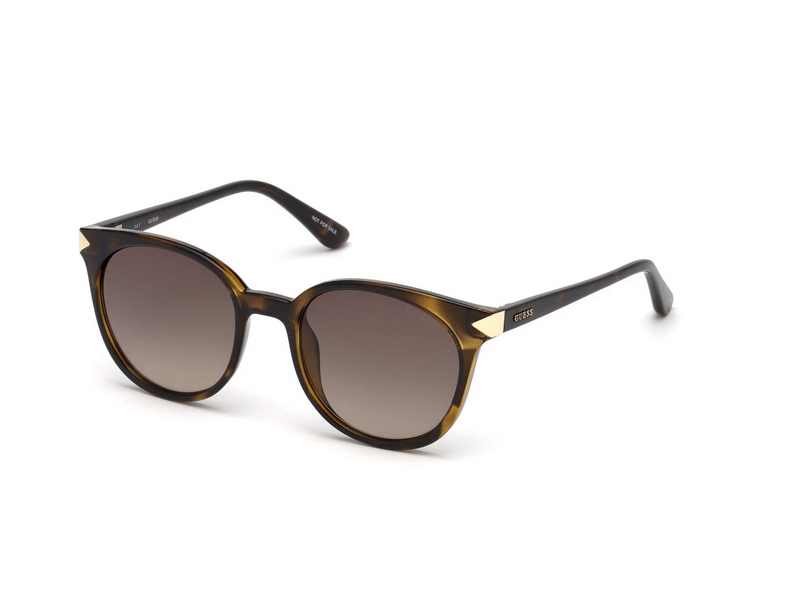 Guess GU7550 Solbrille (Form: Rund - Farve: Havana)