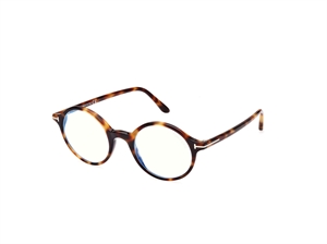 Tom Ford FT5834-B Brillestel (Form: Rund - Farve: Brun)