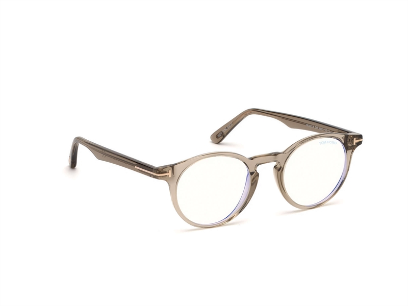 Tom Ford FT5557-B Brillestel (Form: Rund - Farve: Brun)