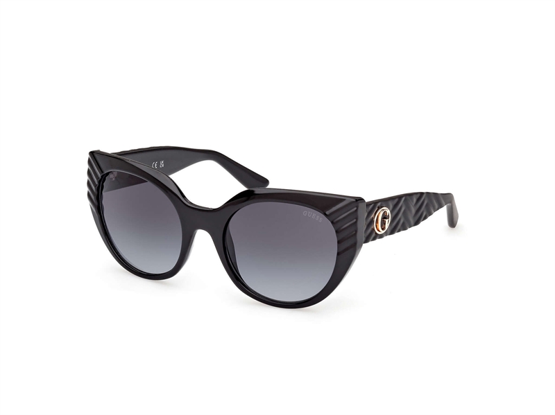 Guess GU00255 Solbrille (Form: Cat Eye - Farve: Sort)