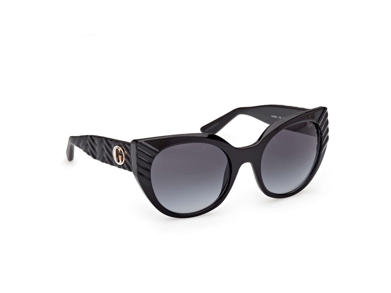 Guess GU00255 Solbrille (Form: Cat Eye - Farve: Sort)
