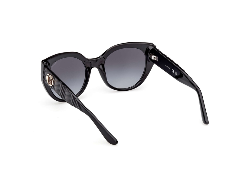 Guess GU00255 Solbrille (Form: Cat Eye - Farve: Sort)