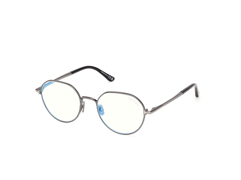 TOM FORD FT6127-B Brillestel (Form: Rund - Farve: Sølv)